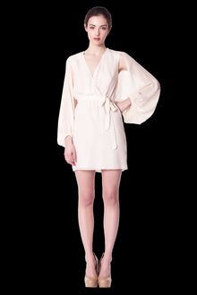 Erin Fetherston Cape Sleeve Wrap Dress - Lyst