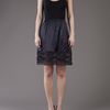 Jil Sander Silk Skirt in Blue (navy) - Lyst