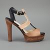 Jimmy Choo Block Colour Sandal in Brown - Lyst