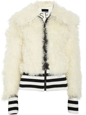 Joseph Roxeth Shearling Bomber Jacket - Lyst