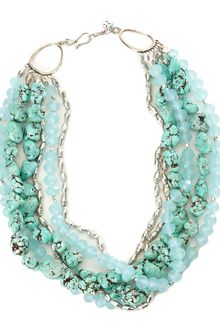 Lucky Brand Multi Stone Strand Necklace - Lyst