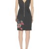 Matthew Williamson Embroidered Linen Day Dress in Black - Lyst