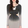 Nasty Gal Frontin Cutout Dress in Gray (charcoal) - Lyst