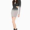Nasty Gal Frontin Cutout Dress in Gray (charcoal) - Lyst