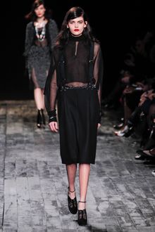 Nina Ricci Fall 2012 Sheer Oversized Blouse  - Lyst