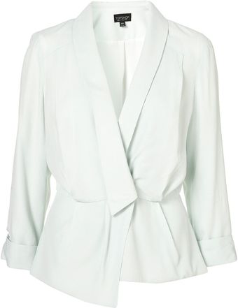 Topshop Crepe Unstructured Jacket - Lyst