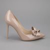 Valentino Patent Leather Pump in Beige - Lyst
