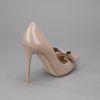 Valentino Patent Leather Pump in Beige - Lyst