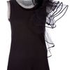 Valentino Ruffle Detail Top in Black - Lyst
