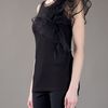 Valentino Ruffle Detail Top in Black - Lyst