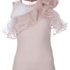 Valentino Ruffle Detail Top in Pink - Lyst
