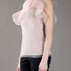 Valentino Ruffle Detail Top in Pink - Lyst