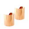 Asos Hammered Double Cuffs in Gold - Lyst