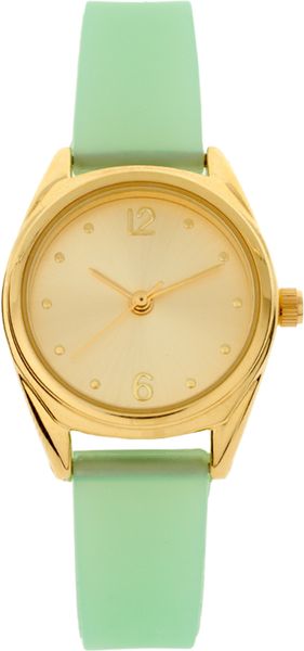 Asos Pastel Jelly Watch in Green - Lyst
