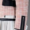 Barbara Bui Tweed and Leather Jacket in Pink (nude) - Lyst