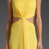 Bcbgmaxazria Cut Out Maxi Dress in Yellow (radiant yellow) - Lyst