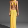 Bcbgmaxazria Cut Out Maxi Dress in Yellow (radiant yellow) - Lyst