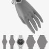 Burberry Black Checked Stamped Stainless Steel Watch in Silver - Lyst
