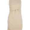 Carven Drape Dress in Beige - Lyst