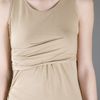 Carven Drape Dress in Beige - Lyst