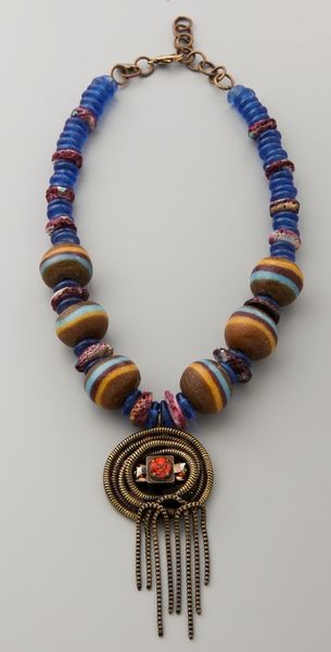 Dannijo Lita Necklace in Blue (cobalt) - Lyst