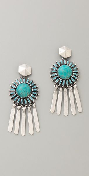 Dannijo Satvi Earrings in Blue (turquoise) - Lyst