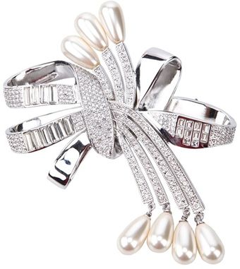 Dior Knotted Bow Brooch - Lyst