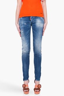 DSquared2 Paint Marked Zip Jeans - Lyst