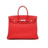 Hermes 35cm Rose Jaipur Clemence Birkin in Red (rose) - Lyst