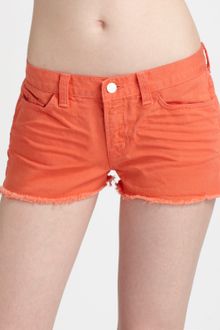 J Brand Low-rise Cut-off Shorts - Lyst