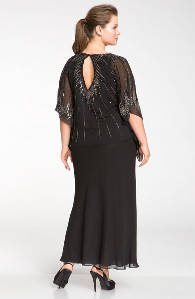 chiffon butterfly gown