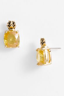 Juicy Couture Ocean Couture Pineapple Stud Earrings - Lyst