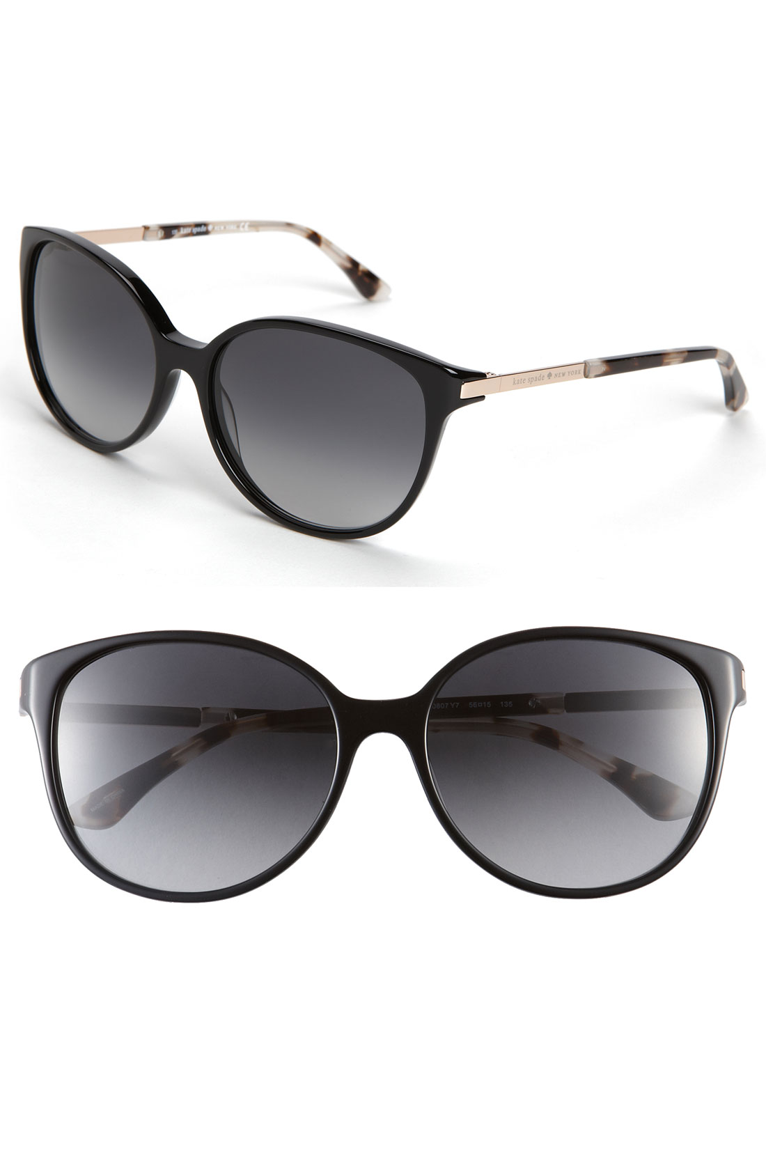 Kate Spade 'Shawna' 56Mm Sunglasses in Black Lyst