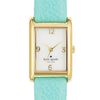 Kate Spade Cooper Leather Strap Watch in Blue (gold/ turquoise) - Lyst