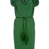 Lanvin Belted Dress in Green - Lyst