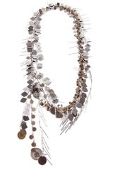 Lanvin Brass Coin Necklace