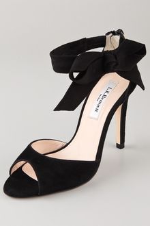LK Bennett Agata Suede Bow Sandals - Lyst