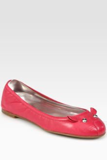 Marc By Marc Jacobs Leather Mouse Ballet Flats - Lyst