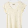 Mih Jeans The Scoop Neck Tee in Beige (primrose splatter) - Lyst