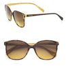 Prada Metal Accented Square Plastic Sunglasses in Brown (tortoise) - Lyst