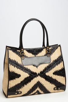 Rebecca Minkoff Diamond Straw Tote - Lyst