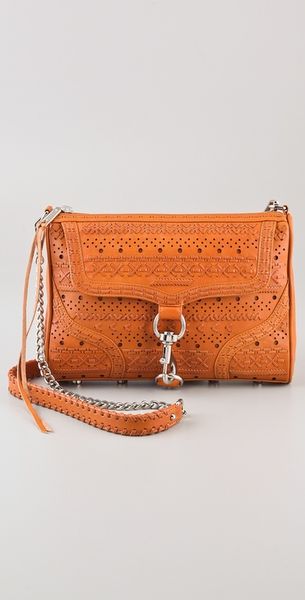 Rebecca Minkoff Perf Weave Mac Clutch - Lyst