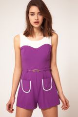 River Island Colour Block Playsuit