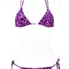 Roberto Cavalli Amethyst Printed Triangle Bikini in Purple - Lyst