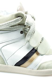 Serafini Manhattan White Beige Blue Velcro - Lyst