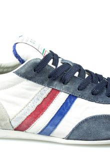 Serafini Philadelphia White Blue Flat - Lyst