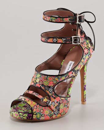  Bailey Floral-print Lace-up Sandal 