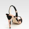 Brian Atwood Polkadot Print Pony Hair and Leather Slingback Sandals in Orange (pink) - Lyst