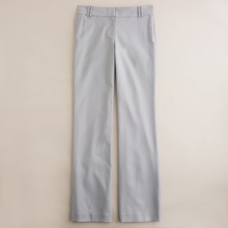 J.crew Trouser in Super Fine Cotton in Gray (soft graphite) - Lyst