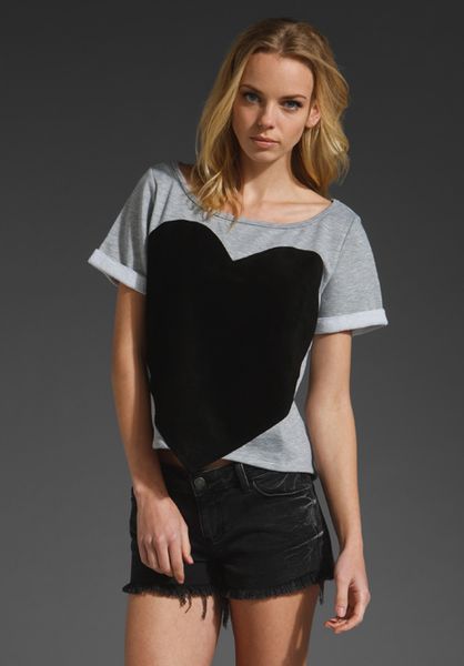 Laugh Cry Repeat Heart Pullover in Gray (heather) - Lyst